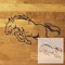 Leaping Bronco Mascot Stencil | High School Senior Parking Spot | Sports Team Mascot | Stencil Ease |